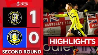 Sulphurites Third Round Bound  Harrogate Town 10 Gainsborough  Emirates FA Cup 202425 [upl. by Dnomaj630]