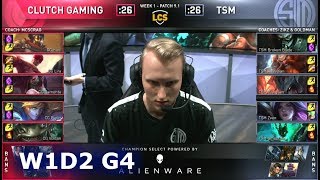 CG vs TSM  Week 1 Day 2 S9 LCS Spring 2019 exNA LCS  Clutch Gaming vs TSM W1D2 [upl. by Magdala978]