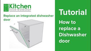 How to replace dishwasher door Tutorial 2019 [upl. by Llenej470]