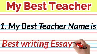 My Favourite teacher in my Class  My best Teacher  Five lines Essay in English [upl. by Greysun]