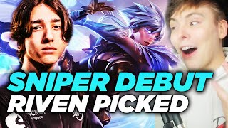 LS  SNIPER PICKS RIVEN ON LCS DEBUT amp JOJOPYUN C9 DEBUT  100T vs TL amp C9 vs NRG [upl. by Hilar]