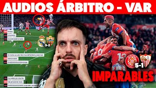 💥¡¡SE FILTRAN LOS AUDIOS del ÁRBITRO  VAR en el MADRID 32 ALMERÍA · GIRONA MANITA al SEVILLA 51 [upl. by Eseekram155]