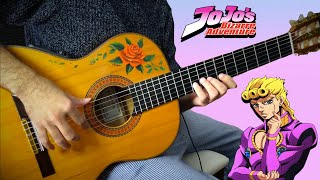 GIORNOS THEME JOJOS BIZARRE ADVENTURE flamenco guitar cover IL VENTO DORO GOLDEN WIND OST MUSIC [upl. by Entruoc569]