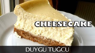 New York Cheesecake Tarifi 🧀  YİYENLER KENDİLERİNDEN GEÇİÇEK Sade Cheesecake 🧀  Chef Duygu Tuğcu [upl. by Aihsital548]