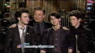 The Jonas Brothers SNL promo  Alec Baldwin threatens Kevin [upl. by Thekla262]