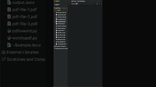 Python Script Word to PDF  Quick Tutorial short python wordtopdf [upl. by Edny]