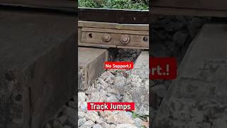 Track JumpsPoor maintenance irregular inspection railway track jumping shorts broken indian [upl. by Nuawad744]