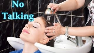 ASMR shampoo scalp treatment and blow dry no talking [upl. by Cutlor52]