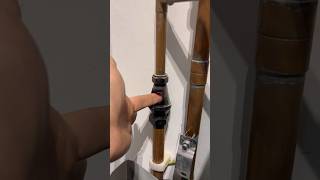 How to fix a dripping tundish on hot water system asmr subscribe diy howto plumbing tools [upl. by Christoper]