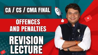 Offences and Penalties Under GST Revision of CACSCMA Final  Chapter 23  CA Yashvant Mangal [upl. by Allesor321]