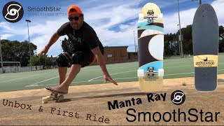 SmoothStar Manta Ray  Unbox amp First Ride  Andrew Penman EBoard Reviews YouTube  Vlog No140 [upl. by Nonie]