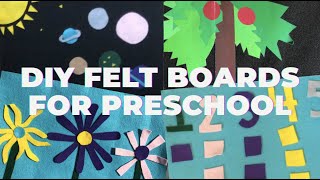 DIY FELT BOARDS for Preschoolers Making felt boards and storyboards at home Easy DIY project [upl. by Luaped]