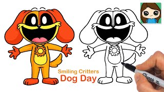 How to Draw DogDay  Smiling Critters [upl. by Kriss]