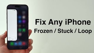 NEW Fix Any iPhone FrozenStuckLoop Screen  How to Force Restart [upl. by Beau]