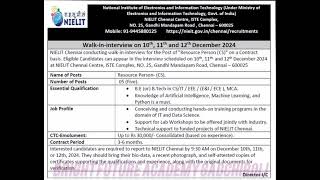 NIELIT RESOURCE PERSON CS [upl. by Adnamor321]