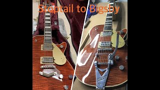 Install a Bigsby on a Gretsch guitarHow To [upl. by Neelear]