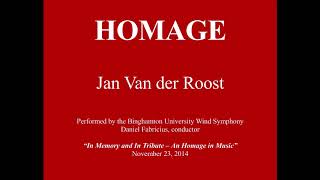 Homage  Jan Van der Roost [upl. by Bensen]