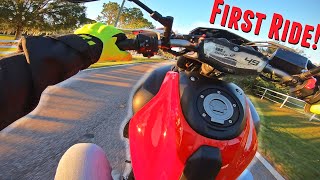 Yamaha FZ07MT07 First Ride amp Review [upl. by Oileve]