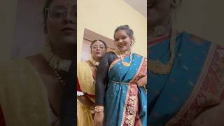 Saree ethnic look🤍 viralshorts shorts durgapujo [upl. by Stuart]