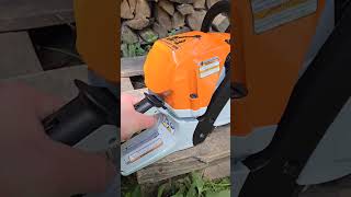 Stihl MS 400 CM 🤙🏻💪🏻🇩🇪💪🏻 stihl firewood satisfying asmr chainsawman shorts viral roadto10k [upl. by Sualkcin]