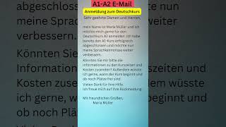 A1A2 EMail Brief schreiben  Goethe Zertifikat Deutsch dailygermanlesson [upl. by Adnawyek563]