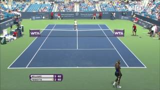 Serena Williams vs Flavia Pennetta Cincinnati Open 2014 18 Finale highlights HD [upl. by Belloir]