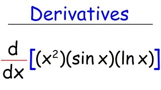 Product Rule With 3 Functions  Derivatives  Calculus [upl. by Michell]