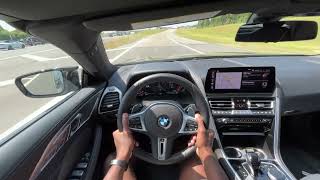 2023 BMW M850i Convertible POV Test Drive 44 TwinTurbo V8 [upl. by Ssitruc139]