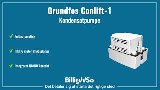 Grundfos Conlift1 Kondensatpumpe  EAN 5710626733828 [upl. by Nally]