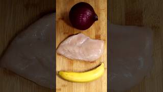 Banana Chicken Fry Recipe 🙂🙂 comedyrecipe shortsrecipe trandingshorts cookinchannel bgnltd [upl. by Kalila]