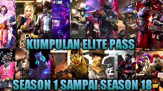 KUMPULAN ELITE PASS SEASON 1 SAMPAI SEKARANG [upl. by Nirtak]