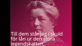 Selma Lagerlöfs tal vid Nobelbanketten 1909 [upl. by Nawotna]