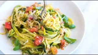 Easy 10Minute Zoodles Recipe  The Best Garlic Zucchini Stir Fry  Very Tasty Turai Recipe [upl. by Aillimat118]