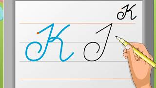 Cursive Writing  Capital Letter ‘K’  Macmillan Education India [upl. by Llennor]