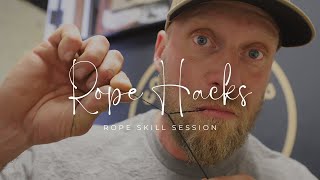 Bushcraft Rope Hack A must know for minimal gear adventures [upl. by Koralie772]