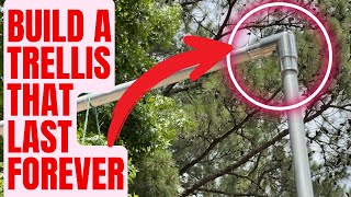 How To Build A Garden Trellis That Last FOREVER  Cheap And Easy [upl. by Jaal]