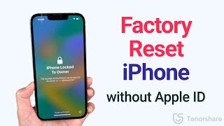 How to Factory Reset iPhone without Apple ID Password 2023  iOS 17 [upl. by Yared516]