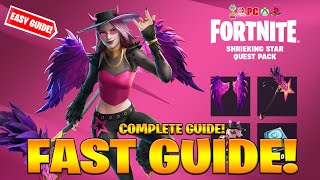 How To COMPLETE ALL SHRIEKING STAR HARPY HAZE QUEST CHALLENGES in Fortnite Free Rewards Quests [upl. by Malkin]