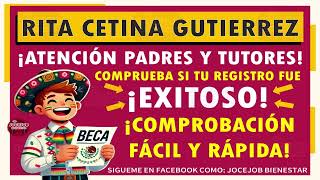 🎓 Beca Rita Cetina Pasos para comprobar si tu registro fue exitoso 💻 ¡Entérate aquí [upl. by Notsek176]