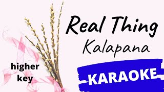 Real Thing  Kalapana KARAOKE higher key [upl. by Nelyt657]