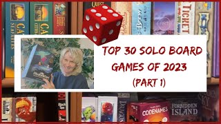 Top 30 Solo Board Games of 2023 Part 1 boardgames sologameplay [upl. by Anetta]