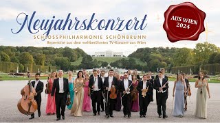 Neujahrskonzert 2024  Präsentiert von der renommierten Schlossphilharmonie Schönbrunn aus Wien [upl. by Pierette]