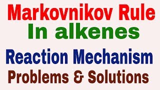 Markovnikov rule  How to find major and minor product  Reaction of HBr with unsymmetrical alkene [upl. by Nilrev]