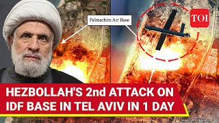 Tel Aviv Haifa Under Attack Hezbollah Hits Palmachim Base Weapons Factory 11 Israelis Injured [upl. by Gwenora]