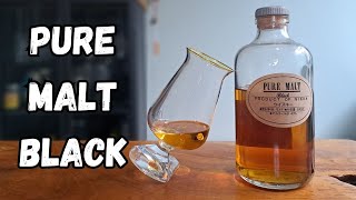 PURE Japanese Whisky  Nikka Pure Malt Black Whiskey REVIEW [upl. by Attayek]