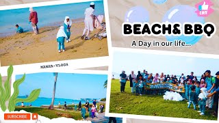 One of the best Days in Singapore Adopt the Beach and Barbecue program in my Daughters school vlog [upl. by Llerrah811]