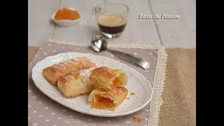 Saccottini di sfoglia con confettura  Ricette che Passione [upl. by Rickey]