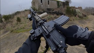 Stopping an Invasion on my Village  Tokyo Marui MK18 GBBR amp NGRS Airsoft [upl. by Fahland]