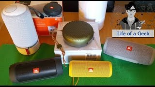 COMPARISON and UNBOXING of BampO Beoplay A1 JBL Charge 3 and Libratone Zipp mini [upl. by Nnyleak566]