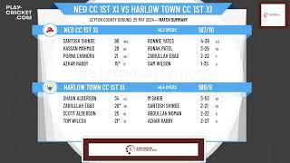 Neo CC 1st XI v Harlow Town CC 1st XI [upl. by Esinned576]